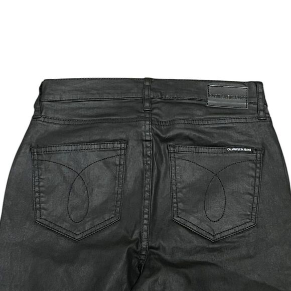 Calvin Klein Jeans Women’s High Rise Skinny Black Pants, Size 27 - Picture 4 of 10
